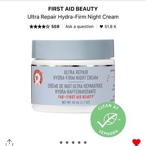 BRAND NEW FIRST AID BEAUTY Ultra Repair Hydra-Firm Night Cream💙